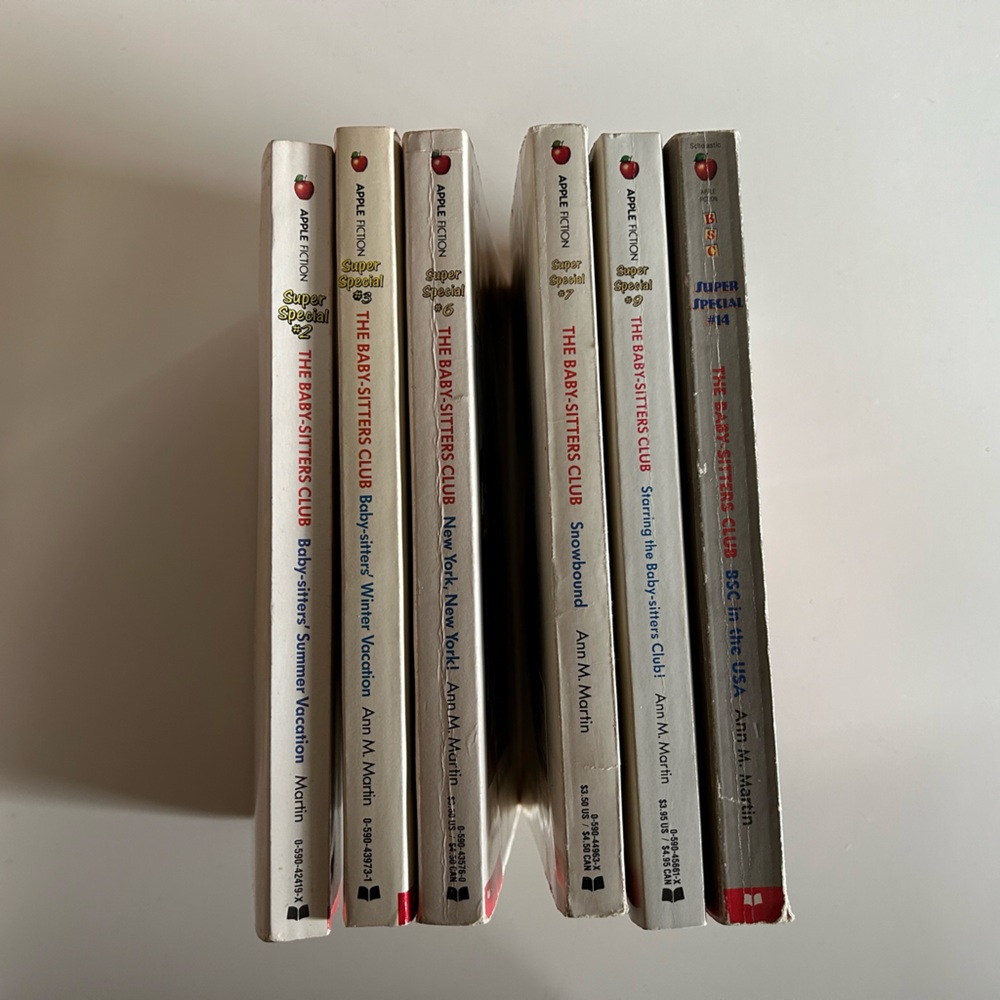 Baby-Sitters Club Book Set Super Specials 2, 3, 6, 7, 9, 14